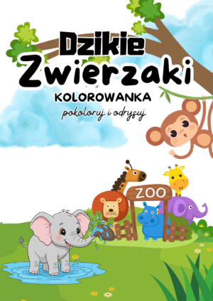 Kolorowanka Dzikie zwierzaki