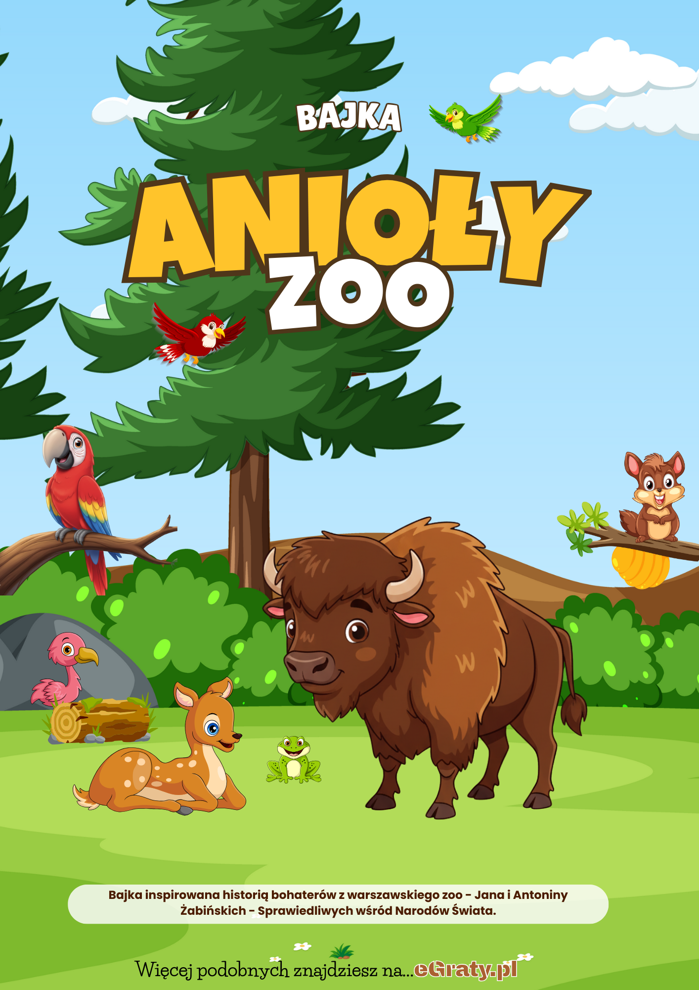 Bajka Anioły Zoo – okładka