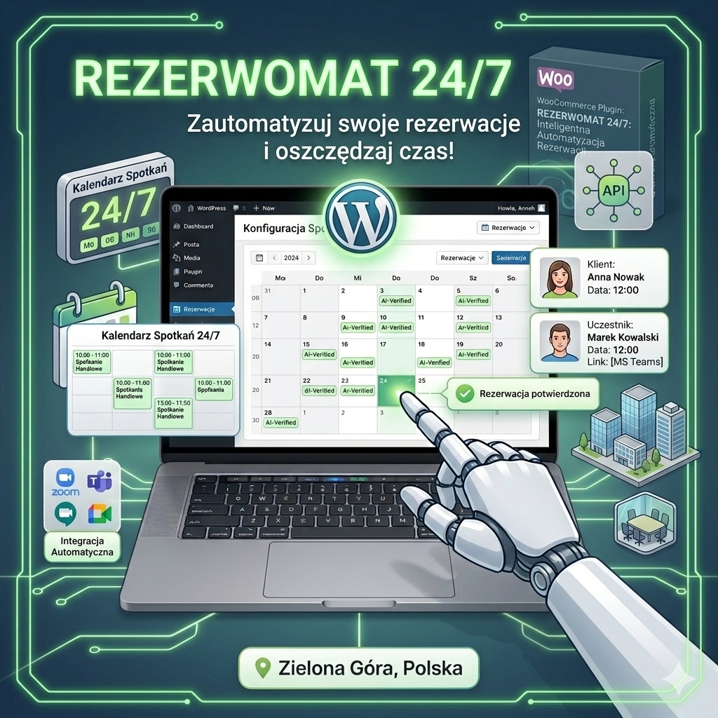 automatyzacja umawiania i rezerwacji 24/7