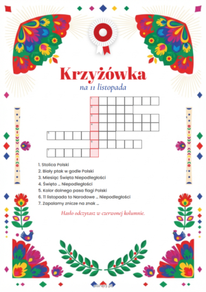 krzyżówka 11 listopada