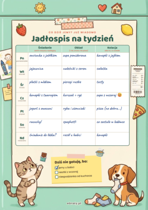 jadłospis tygodniowy do druku