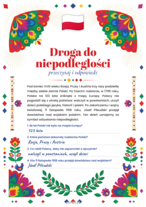 karty pracy 11 listopada klasa 4