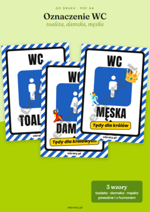 oznaczenie wc na drzwi