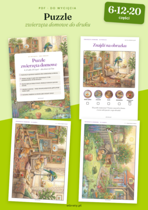 puzzle zwierzęta domowe do druku