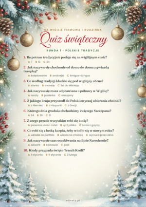quiz świąteczny dla dorosłych