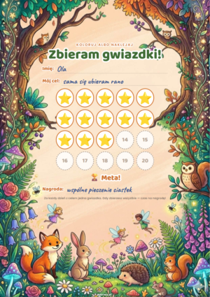 tablica nagród dla dziecka
