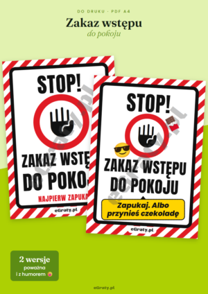 tabliczka zakaz wstępu do pokoju