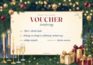 voucher świąteczny do druku