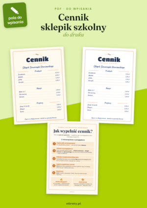 cennik sklepik szkolny