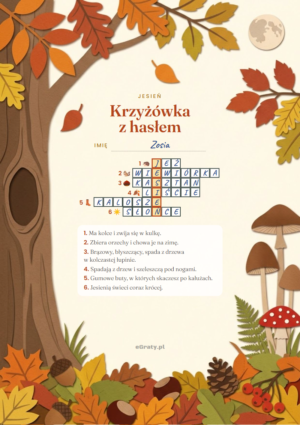 krzyżówka o jesieni