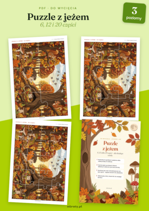 puzzle jeż do druku