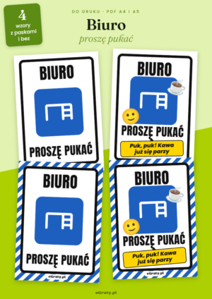 tabliczka biuro na drzwi