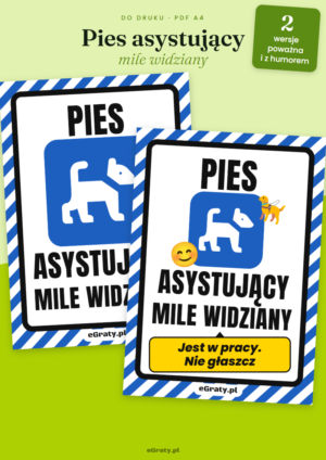 tabliczka pies asystujący