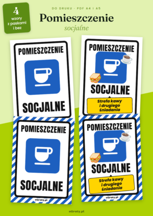 tabliczka pomieszczenie socjalne