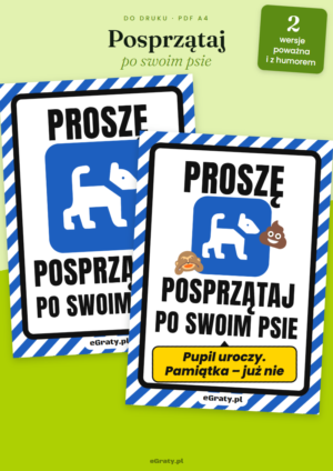 tabliczka posprzątaj po swoim psie