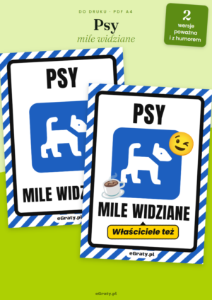 tabliczka psy mile widziane