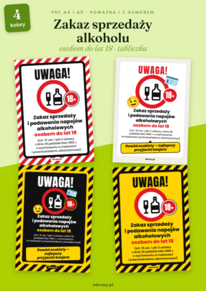 tabliczka zakaz sprzedaży alkoholu