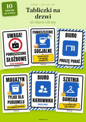 tabliczki na drzwi do biura